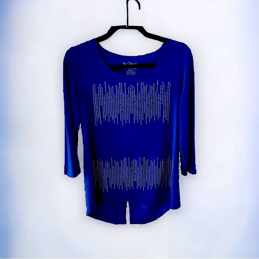 Chicos Size O - Royal Blue with silver detail.